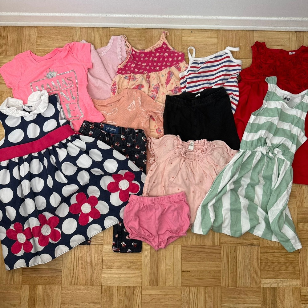 12-24M Toddler Girls Clothing Lot H&M Old Navyโ Baby Gap Dresses Tops Leggings